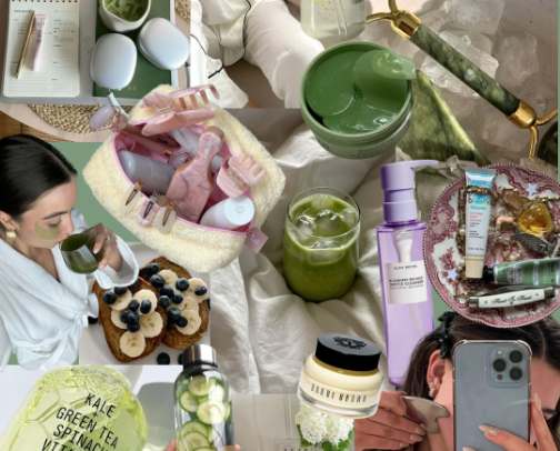 Clean Girl Skincare Must Haves 🫧🧴✨ cover photo collage