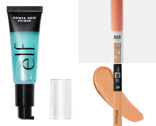 Inexpensive beginner makeup products for a Black Woman 🤎 cover photo collage