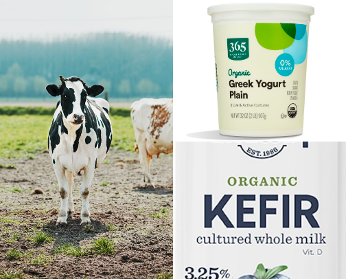 Dairy whole milk and food products I love to use cover photo collage