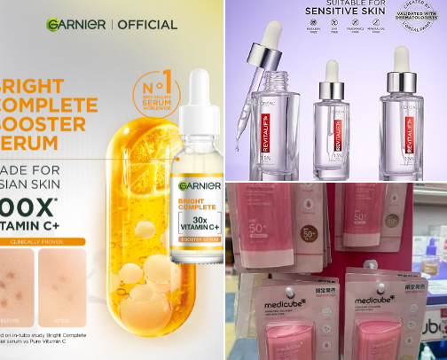 my summer go-to skincare🌞🌊 cover photo collage