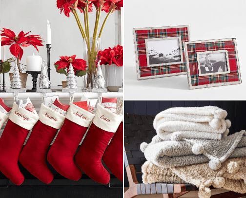 xmas decorations from Pottery barn <3 cover photo collage
