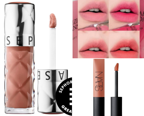 Make-up products suitable for olive skin cover photo collage
