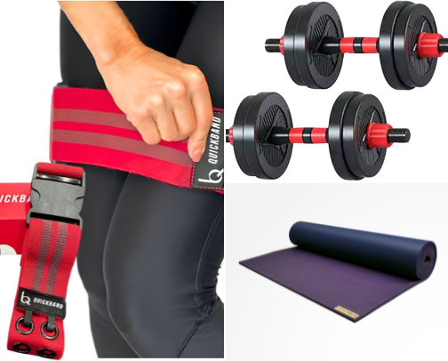 Build your dream at-home gym — cute, compact, and RESULTS-driven! cover photo collage