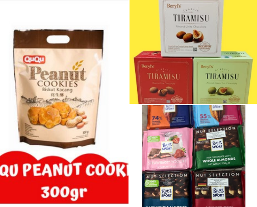 Delicious snacks in Shopee cover photo collage