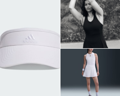 serve looks & smashes: tennis essentials cover photo collage