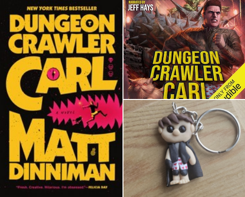 Everything Dungeon Crawler Carl cover photo collage