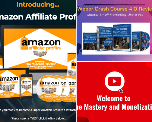 Affordable Online-Business courses 💵 cover photo collage