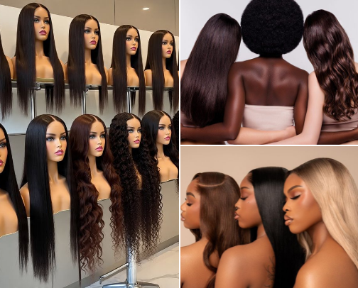 Wig closet cover photo collage