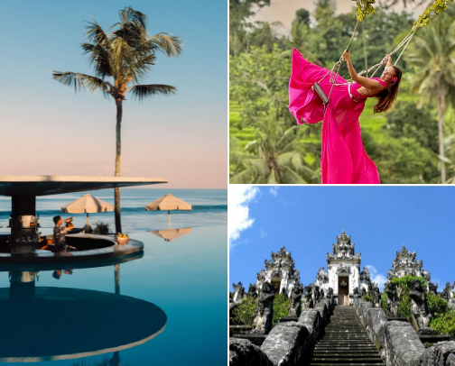 “Vacation spots that are actually worth the hype.” favourite recs cover photo collage