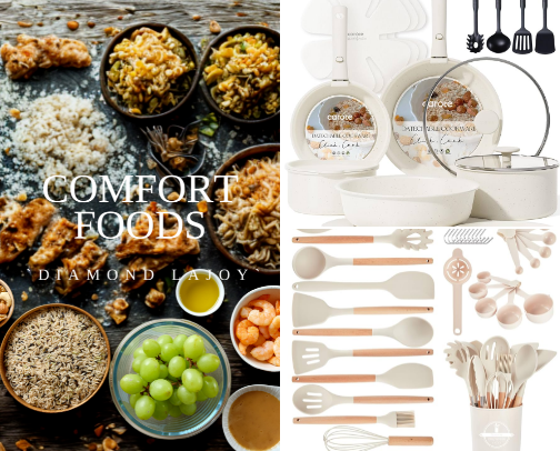 Comfort Foods/Recipes cover photo collage