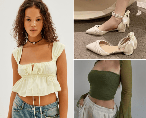 Clothes and accessories cover photo collage