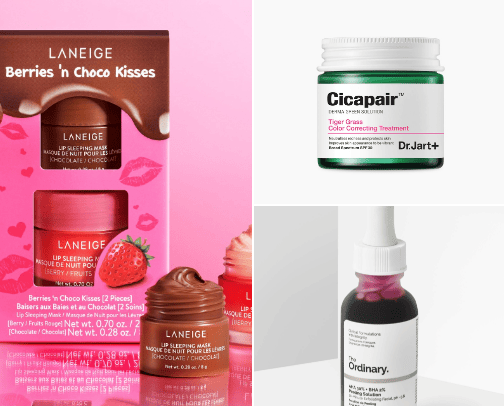Skincare fav🍓 cover photo collage