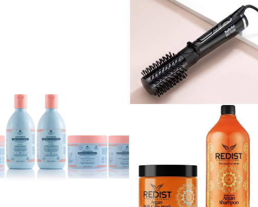Hair care essentials 🤎 cover photo collage