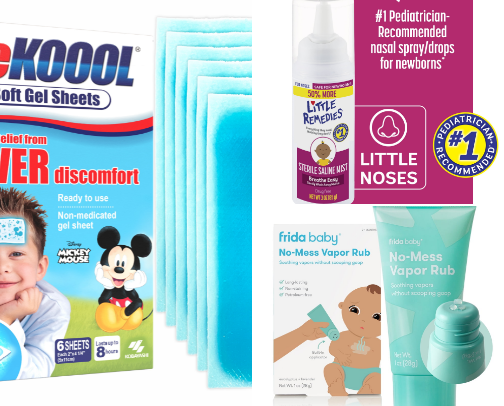 Sick day essentials for babies and toddlers cover photo collage