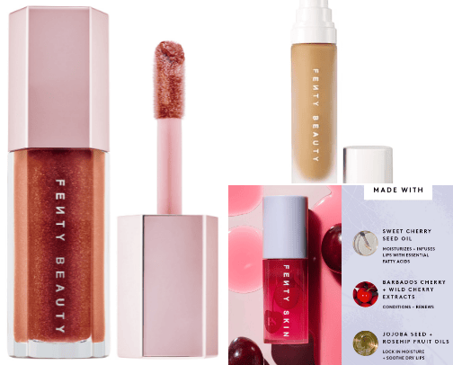 Fenty Beauty by Rihanna  cover photo collage
