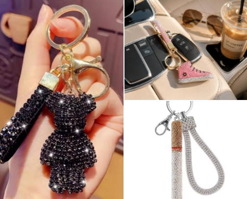 Rhinestone Accessories & Sparkly Charms cover photo collage