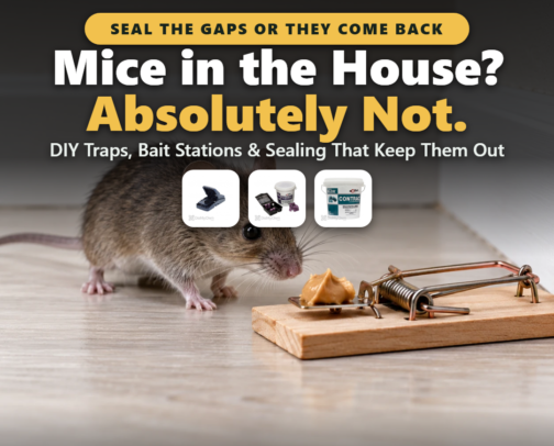 Mice in the House? Absolutely Not. DIY Traps, Bait Stations & Sealing That Keep Them Out cover photo collage