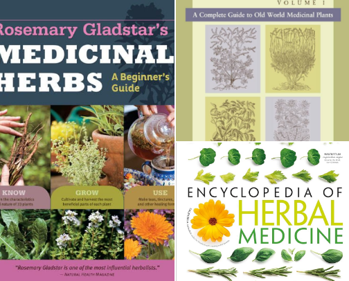 Fantastic Herbal Reference Books cover photo collage