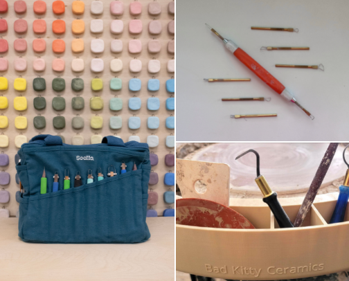 What's In My Pottery Bag: Pottery Tools for Beginners cover photo collage