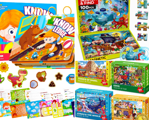 Kid puzzle BOOKs cover photo collage