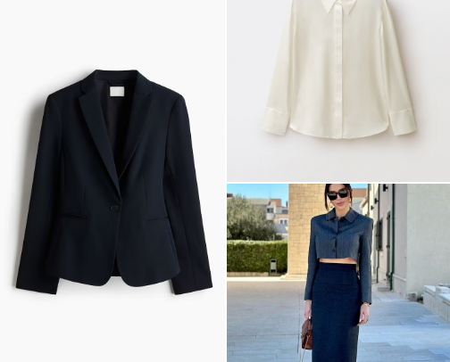 Appropriate office siren essentials👔 cover photo collage