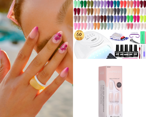 At home nails 💅 cover photo collage