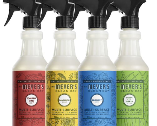 Home cleaning products cover photo collage