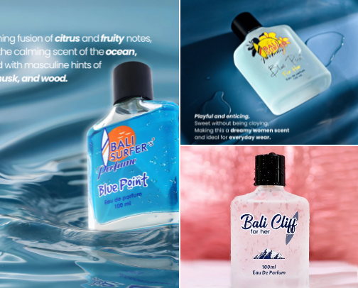Bottling the magic of Bali, scent at a time. cover photo collage