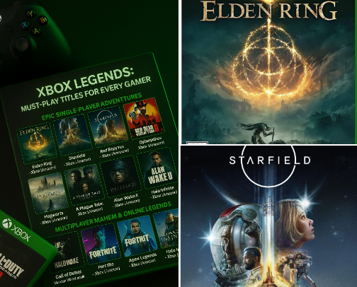 XBOX LEGENDS: MUST-PLAY TITLES FOR EVERY GAMER cover photo collage