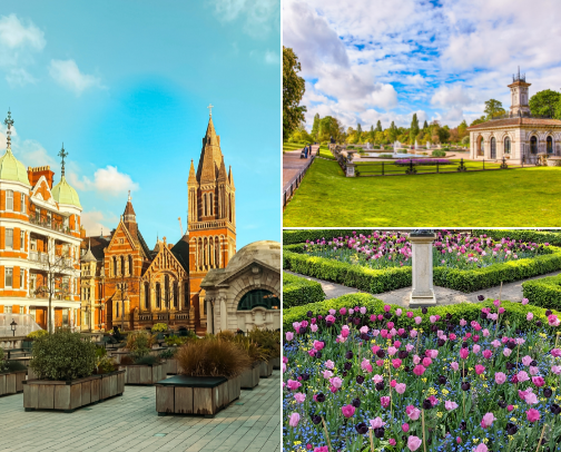 Secret Gardens in London Full of Beauty cover photo collage