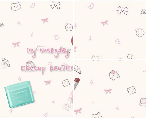 my everyday makeup .ᐟ (affordable) cover photo collage