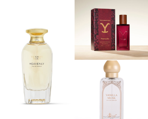Favorite perfume scents cover photo collage