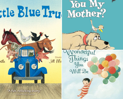 Snuggly Stories: Baby’s first library! cover photo collage