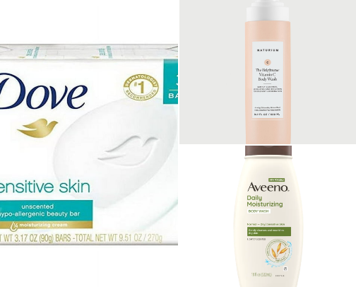 Caring for eczema skin cover photo collage