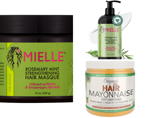 Hair products cover photo collage