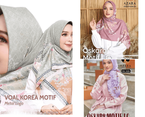rekomendasi jilbab segi 4 cantik nyaman dipakai cover photo collage