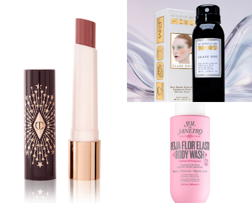 Pale girl friendly makeup products cover photo collage