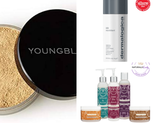 Minimalist beauty bag cover photo collage