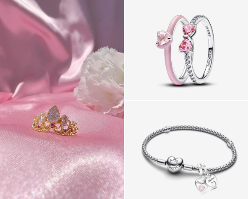 Pandora bracelets, rings and necklaces that are adorable. 😍 cover photo collage