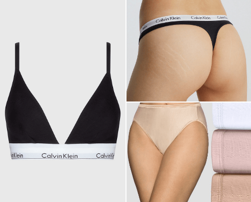 Women's Underwear Bestsellers cover photo collage