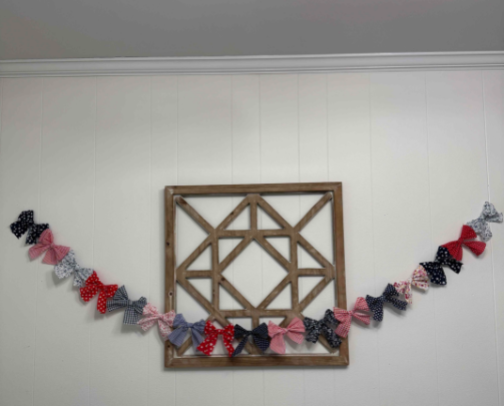 DIY Bow Garland cover photo collage