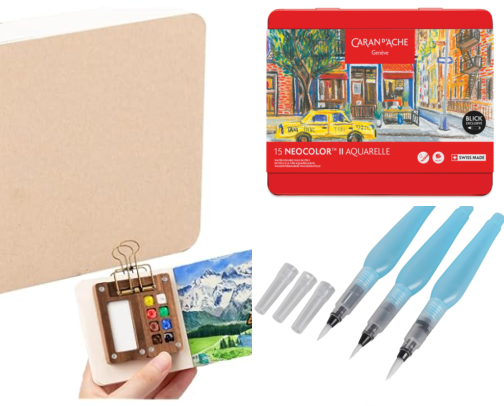 Fill a sketchbook in 1 day challenge cover photo collage
