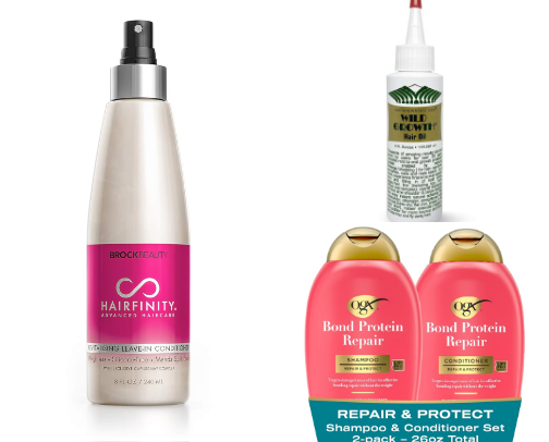 Affordable Hair Care for Length and Strengthening cover photo collage