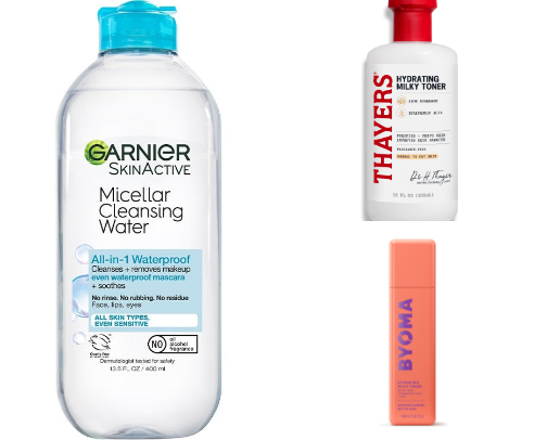 Affordable drugstore skincare recommendations cover photo collage