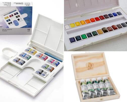 My Favorite Watercolor Paint Sets cover photo collage