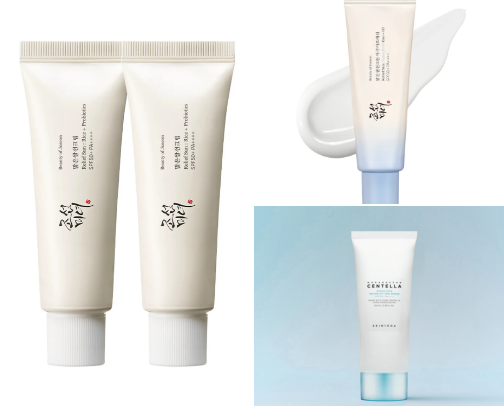 Korean sunscreen recommendation cover photo collage