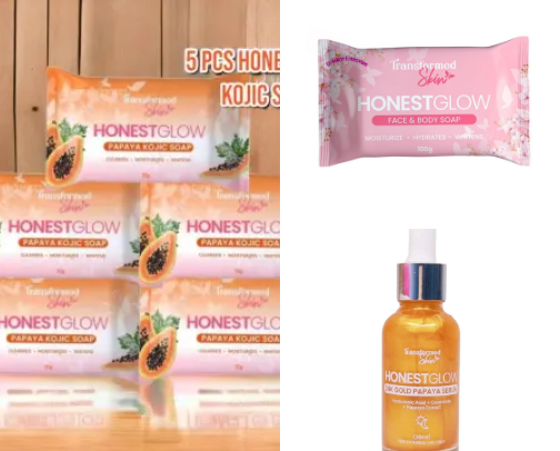 Beauty products cover photo collage