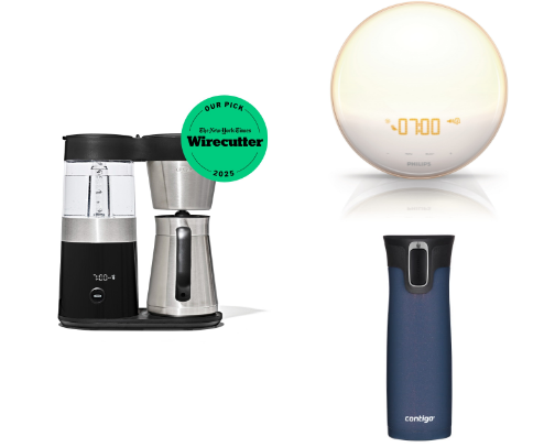 Products That Make Mornings Less Chaotic cover photo collage