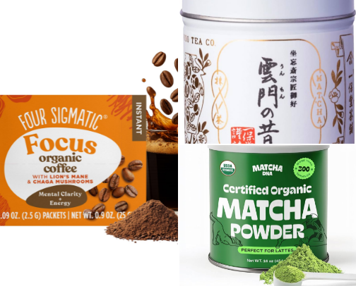 Functional Drinks Worth the Hype — Matcha, Mushroom Coffee & More cover photo collage