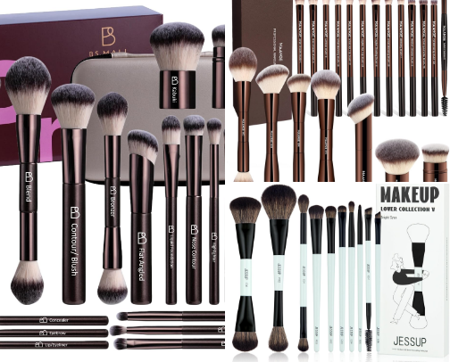 Make up brushes💄 cover photo collage